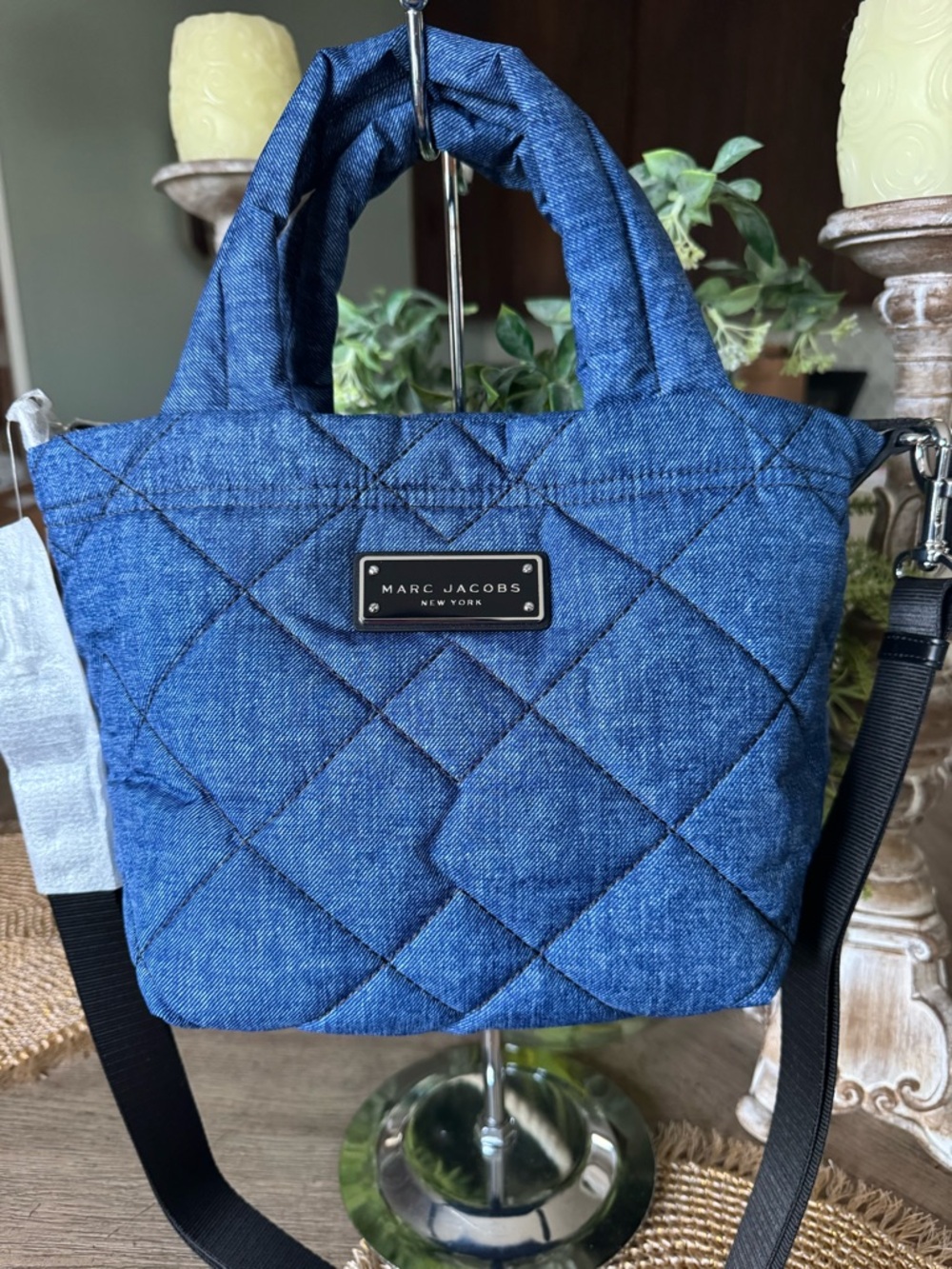 NWT Marc Jacobs Quilted Blue Denim Tote - Perfect Size & GORGEOUS  💙